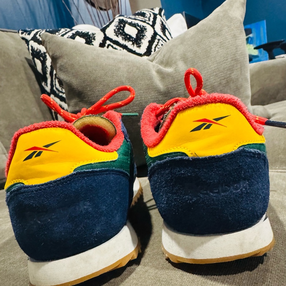 Reebok Mens Classic Ripple Concept Sample Retro Blue Green Red Size 7 - Picture 4 of 6